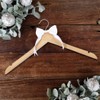 Yean Bow Knot Wedding Hangers Natural Wood Color Bridegroom Dress
