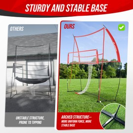 Volleyball Net Training Equipment, 2-in-1 Adjustable Height Professional Practice Net with Ball Return System for Backyard Outdoor Indoor, Easy Setup for Solo Training, Team Drills, Serving & Spiking