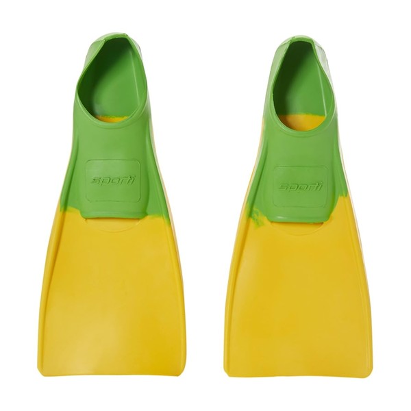 Sporti Essential Floating Swim Fins (Color) - Toddler 11-12 (YellowGreen)