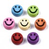 Pack of 100 Opaque Mixed Colour 7mm Round Smiley Face
