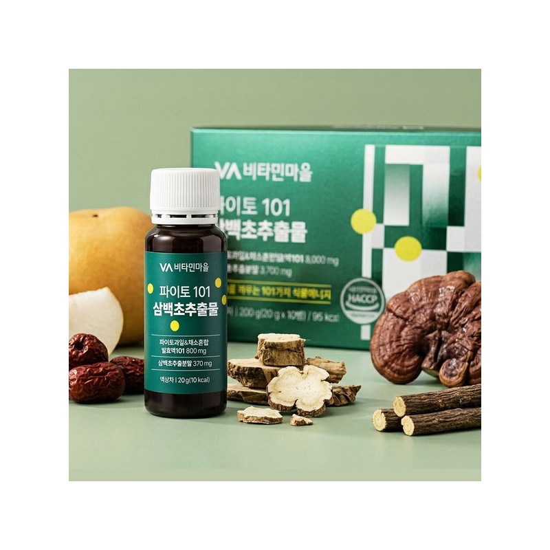 Vitamin Village 비타민마을 파이토 101 삼백초추출물 20g x 10병 1박스