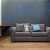 ELANE 100 Pcs Acrylic Mirror Wall Stickers, Star Decor for