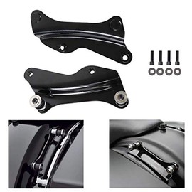 KOLEMO Black 4 Point Docking Hardware Kit Fit For Touring Street Glide, Electra Glide, Road Glide, Road King 2014-2020