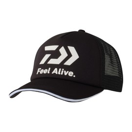Daiwa DC-6225 FeelAlive Soft Half Mesh Cap, Various (2025 Model), Black, Free size