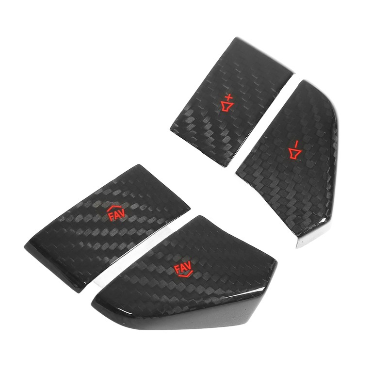 Steering Wheel Switch Button Trim Carbon Fiber Replacement for Corvette