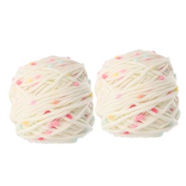 IWOWHERO 2Rolls Portable Knitting for DIY Crafts Soft Crochet Yarns for Cat Clothing Skin Friendly Yarn for Creative Projects