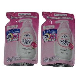 Biore U Moisturizing Milk, Floral Scent, Refill Pack of 2
