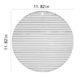 Hikiwin Round Dumpling Storage Tray,Anti Stick Kitchen Oil Filter Plate,Air Fryer Accessories for Fried Food,Food Draining Rack Tray,White Transparent,11.8 Inch,1 Piece