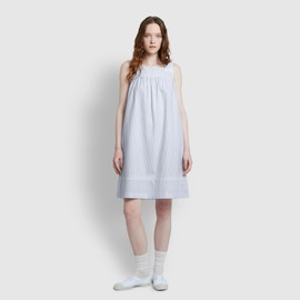 JAJU [JAJU] Women's Seersucker Shirring Sleeveless Pajama Dress (Choose 1 of 3)