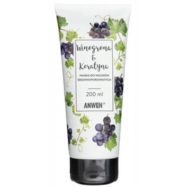 Anwen Trauben und Keratin Maske für mittelgrobes Haar, 200 ml - Langfristig!