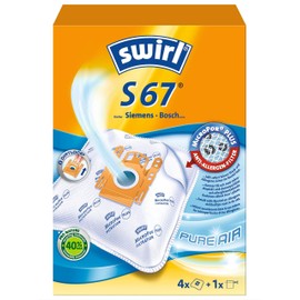 Swirl S 67 AirSpace Dust Filter Bags for Siemens and Bosch 4 Bags + 1 Filter