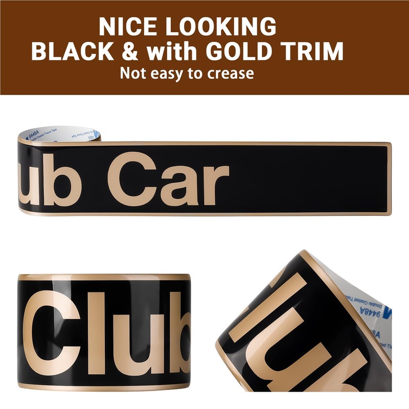 Drive-up Golf Cart Name Plate for Club Car DS and