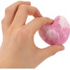 Bola de Baño Corazón 40g Sal Marina, Lavanda Púrpura