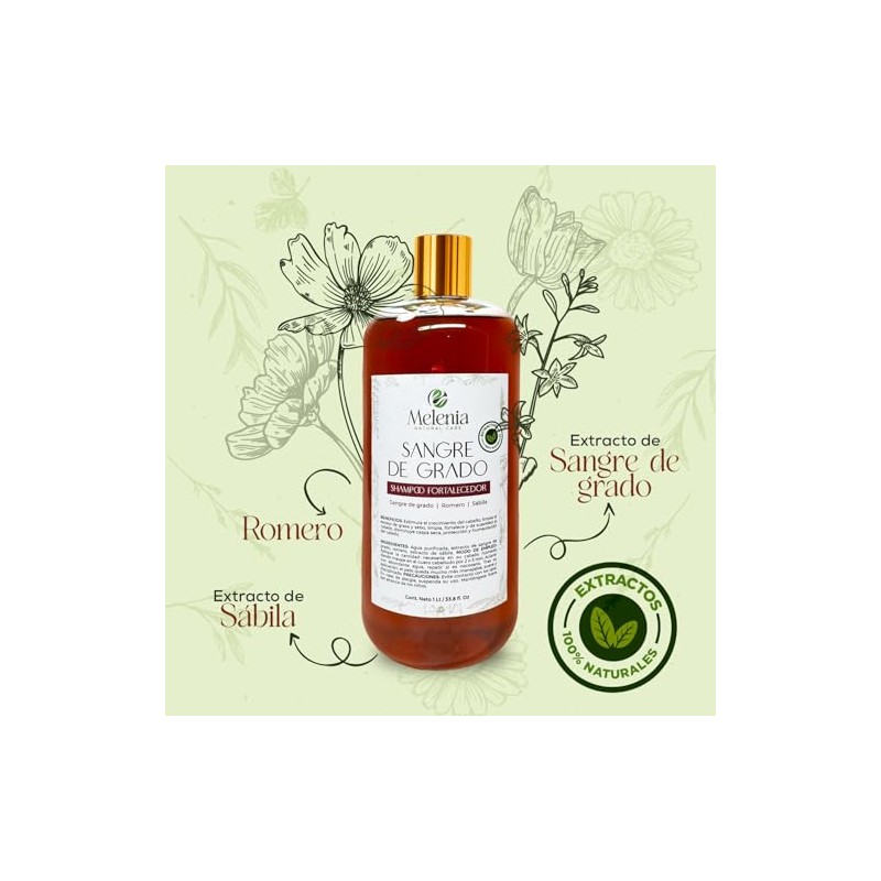 Shampoo Sangre De Grado Romero Y Sábila 1000 Ml Natural