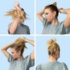 CAISHA XXL Scrunchie Messy Bun Hairpiece Braided Updo Slightly Wavy
