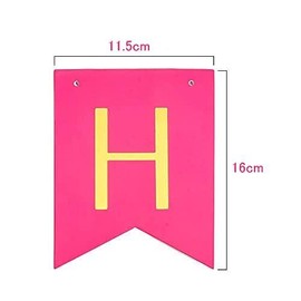 Happy Birthday Decoration Garland Birthday Garland Rainbow Wall Surprise Party (HAPPY BIRTHDAY - Multicolor)