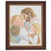 Gerffert Collection Jesus Christ with Children Framed Portrait Print, 13