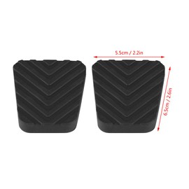 Car Brake Pedal Pad, 2Pcs Brake Clutch Pedal Rubber Cover for HYUN-DAI Accent Elan-tra Scou-pe Tibu-ron Getz 3282524000 goma pedal hyundai atos