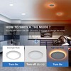 CycevSun 6 Pack 8 Inch LED Recessed Lights with Night