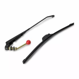 Unbranded UTV Manual Hand Operated Windshield Wiper Rubber Blade for Polaris RZR Can Am