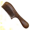 Healvian Wooden Hair Comb with Round Handle Durable Smooth Comb