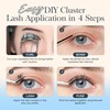 BEYELAN Lash Clusters Kit Natural DIY Eyelash Extension Kit with