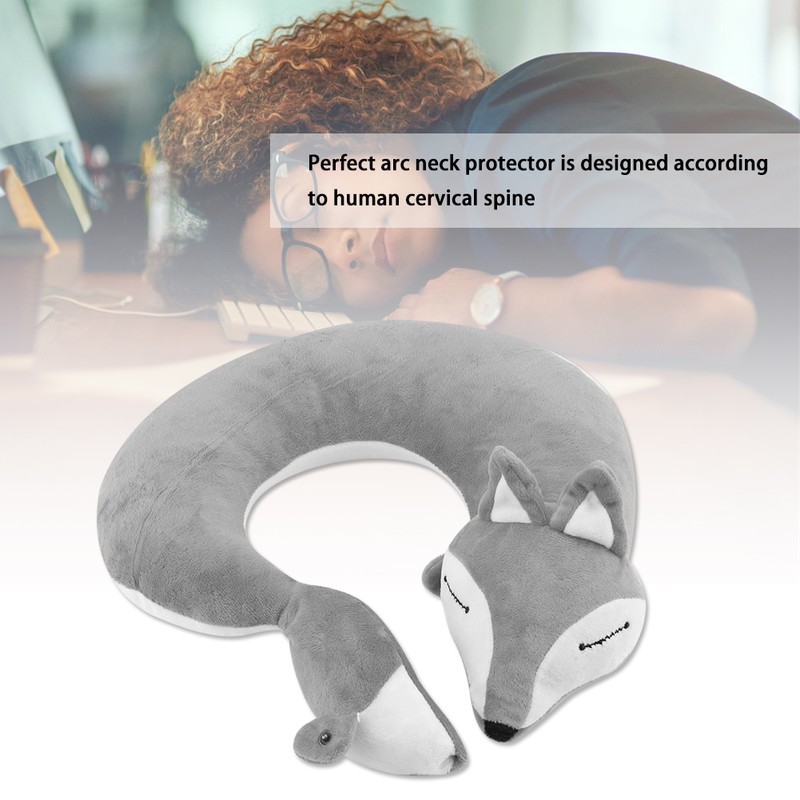 Fox Shape Travel Neck Pillow Soft Air U Shape Health
