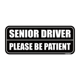 GEEKBEAR Senior Driver Magnet_Rectangular Type (1 Pack) (Black/Black)