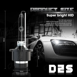 CHUSYYRAY D2S D2R HID Headlight Kit Bulbs 35W 5000LM 6000K White HID Conversion Lamp