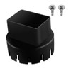 5.08 * 7.62cm/2 * 3in Black-PVC Downspout Adapter, Connects Downspout