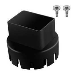 5.08 * 7.62cm/2 * 3in Black-PVC Downspout Adapter, Connects Downspout Sewer and Drain Pipe Roof Rain Gutter downspout Extensions Universal