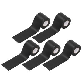 Insulation Tape for Air Conditioning, Pack of 5 Width 6 cm PVC High-Quality Insulation Tape Air Conditioning Pipe Tape Pipe Binding Straps for Protecting, Bundling and Repairing Cables (Black)