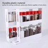 Sliding Spice Rack Slidable Design 2 Tiers Large Capacity Nonslip