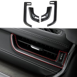 crosselec Carbon Fiber Dashboard Side Air Vent Outlet trims Cover for Jeep Grand Cherokee L 2021-2024 for Grand Cherokee 2022-2024
