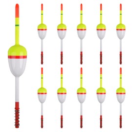 OROOTL Wood Slip Bobbers Fishing Bobbers Floats Spring Oval Stick Slip Floats for Crappie Catfish Trout Panfish Walleyes Fishing Tackle Accessories
