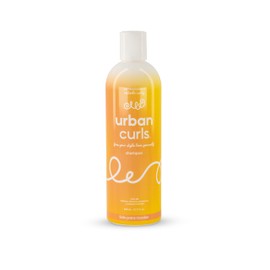 URBAN CURLS, Shampoo Natural para el Cabello Rizado, Ayuda a Definir Rizos Libre de Sulfatos, Parabenos y Siliconas con Ingredientes Naturales y Aceite de Coco 360 ml