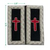 Masonic Knight Templar Sir Knights Cross Shoulder Boards (Bullion Wire)