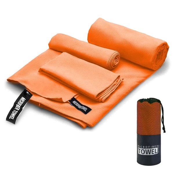 Toalla Deportiva, EASYTAO Toalla Microfibra 3PCS, Toalla Gym Suave y