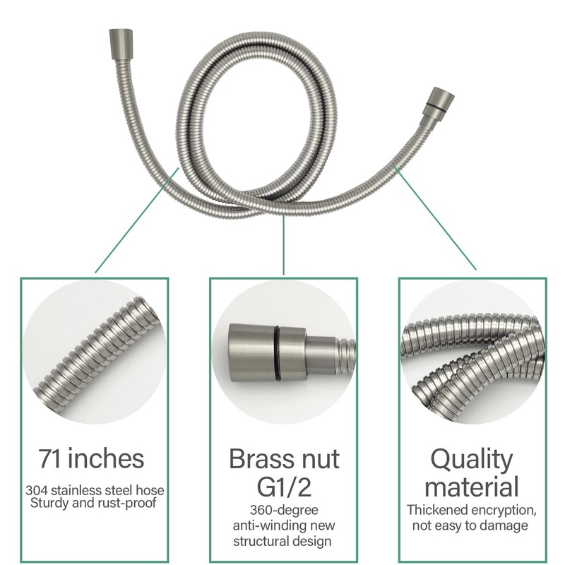 G-Sunny RV Outdoor Shower Head with Hose and Quick Connect