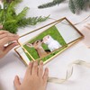 JUXYES 2 Pack Tabletop Business License Frame Brass License Certificate
