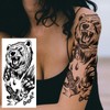 48 Sheets Full Arm Temporary Tattoos, Extra Large Fake Tattoos
