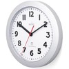Acctim 74317 Parona, Silver Radio Controlled Wall Clock, 23cm Diameter