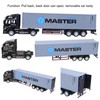 1: 48 Alloy Container Truck Model Toy Highly Simulation Children