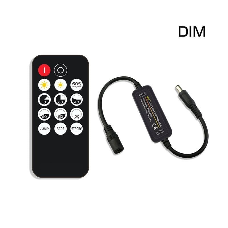 Taikuwu Mini Single Color RF Dimmer Controller 14 Keys for