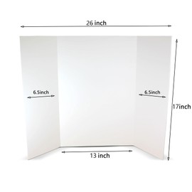 Sotitime 4PCS Trifold Poster Board Presentation Board Science Fair Display Boards