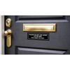 Please do not use door letter box, dog chews the
