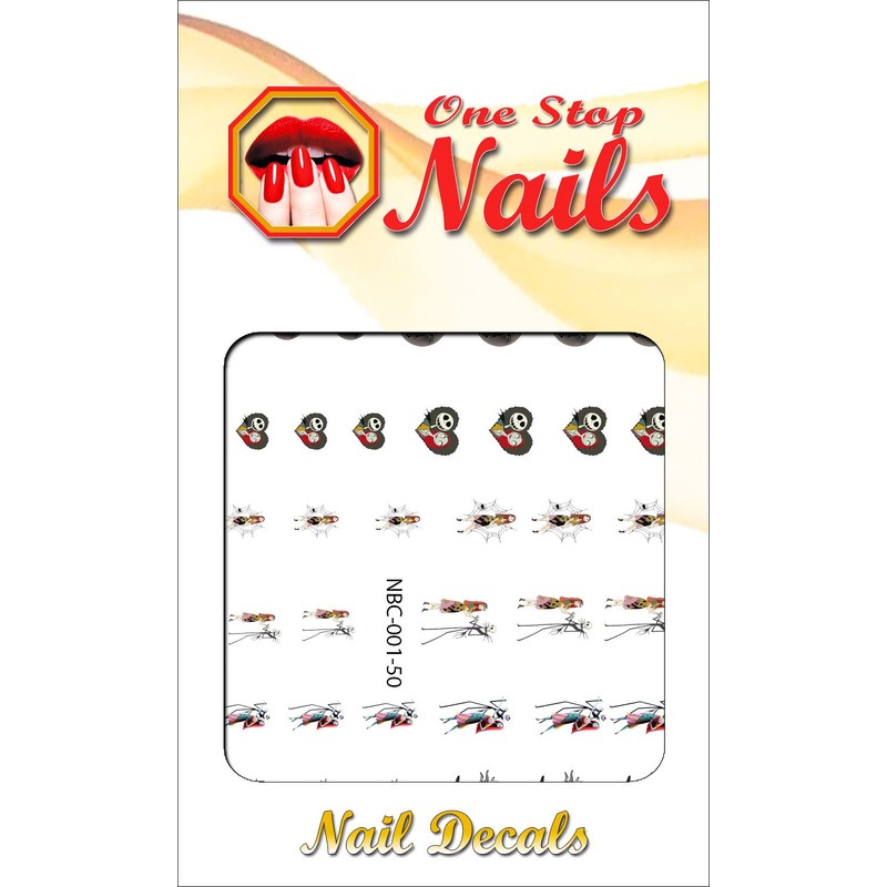 Clear waterslide Nail Art Decals (Tattoos) by DimOxy Designs Themed
