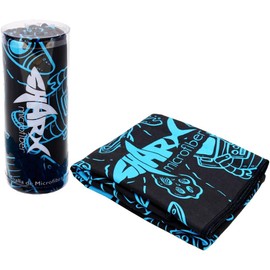 SHARX Toalla de Microfibra Deportiva Grande 80 x 160cm + Toalla Chica de Regalo (ASTRONAUTAS)