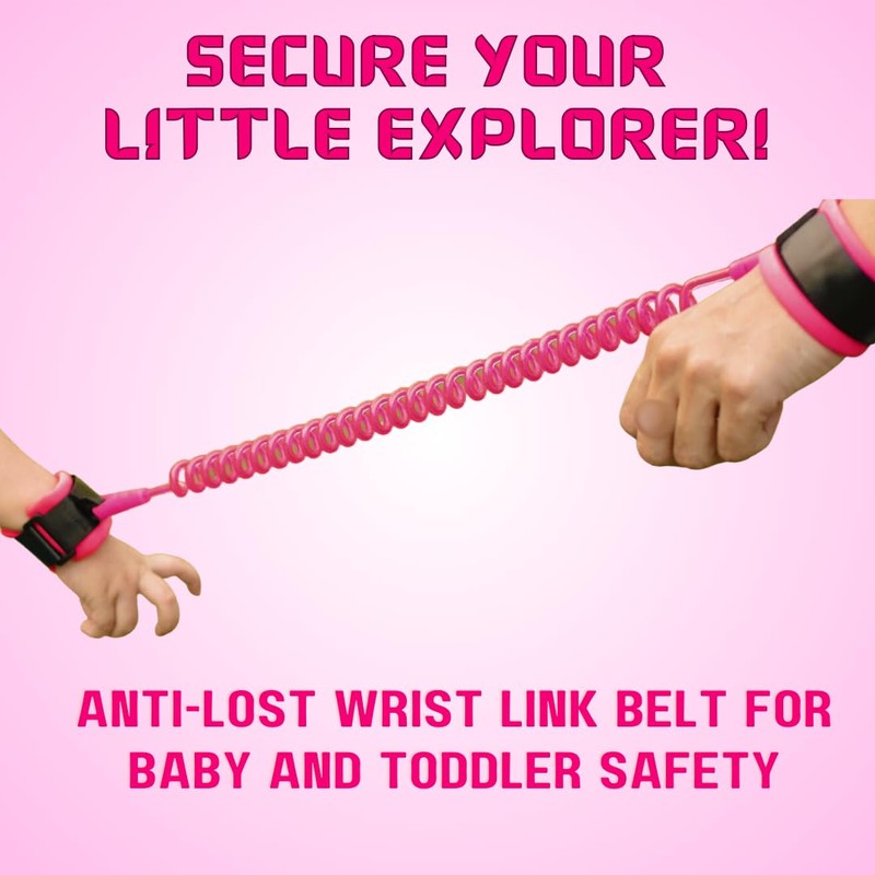 OrionMart Anti Lost Wrist Link Belt for Toddlers Safety Leash