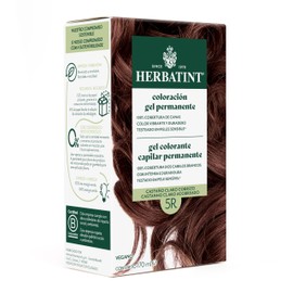 HERBATINT, Coloración Permanente para Cabello en Gel - color CASTAÑO CLARO COBRIZO 5R - 170 ml - Sin Amoníaco - 100% Cobertura de Canas - para Pieles Sensibles - con 8 Extractos Naturales BIO